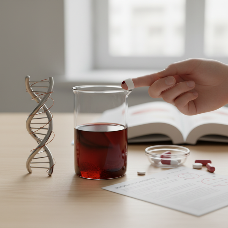 Illustration réaliste sur Trop de fer dans le sang : causes, symptômes et solutions